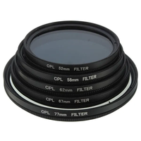 Filtre CPL d'objectif d'appareil photo Offre Spéciale 62/67/72/77/82mm pour objectif d'appareil photo reflex numérique Canon Nikon