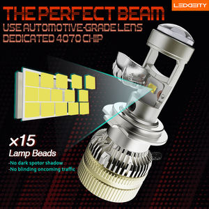 LEDDEITY High Power H7 Mini Lens LED Headlight <span class=keywords><strong>T8</strong></span> 120W 14400LM Nueva condición para Toyota Auto Lighting System - Product Image 2