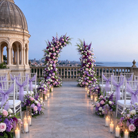 DKB Wholesale Premium Source Real Touch Aisle Flowers for Wedding Ceremony Decoration With Elegant Floral Runner Design