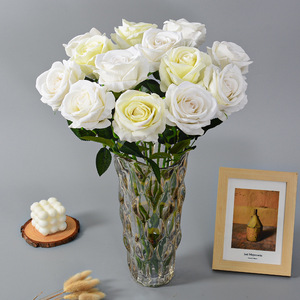 Bouquet <span class=keywords><strong>di</strong></span> seta fiori artificiali a buon mercato fiori per la casa matrimonio fiori decorativi vendita calda <span class=keywords><strong>rosa</strong></span> conservato - Product Image 2