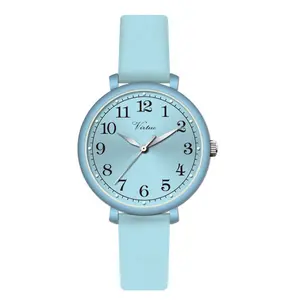 Jam tangan wanita jam tangan analog tali silikon merek mewah tahan air Langsung Beli item panas pada garis bercahaya Reloj de mujer