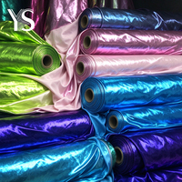 Tissu tricoté extensible 4 directions en polyester et élasthanne, brillant, avec estampage à chaud métallique, pour leggings de danse