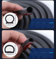 Bande d'étanchéité pour portière de voiture en EPDM, auto-adhésive, joint d'étanchéité automobile en caoutchouc pour fenêtre de voiture, bord de coffre et joint de fente
