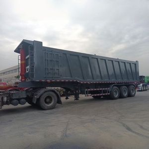 Precio de fábrica 2-6 ejes 40-120 toneladas suspensión neumática lado de inclinación trasera camión de transporte de servicio pesado semirremolque para la venta - Product Image 4