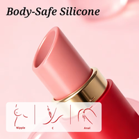Lippenstift-Vibrator Tragbarer Mini-Lippenstift mit Eiervibration für G-Punkt und Klitoris-Stimulation Sexspielzeug Masturbationshilfe