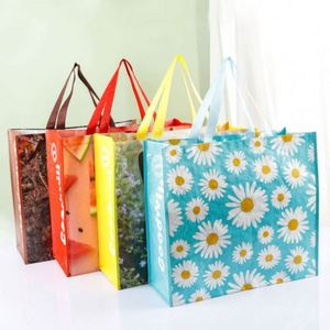 Sac fourre-tout personnalisé à grande capacité, imperméable, en PP tissé laminé, pour le shopping et les cadeaux - Product Image 3