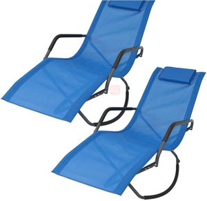<span class=keywords><strong>Tela</strong></span> y Material de acero Cruz plegable portátil y ligero Silla de playa <span class=keywords><strong>tumbona</strong></span> - Product Image 6