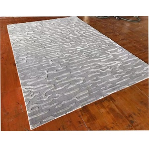 Fábrica personalizada 3D patrón abstracto mano copetudo lana alfombra bucle pila técnica para sala de estar dormitorio - Product Image 1