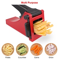 Mini coupe-pommes de terre et légumes rotatif multifonctionnel Déchiqueteur manuel en acier pour frites et oignons Déchiqueteur de pommes de terre en plastique PP
