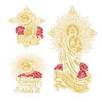 Vente en gros d'impression par transfert d'autocollants avec logo personnalisé film dtf pour impression de t-shirts sérigraphie transferts de chaleur croyances religieuses