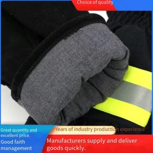 Reflective Safety <b>Gloves</b> 3C Fire Protection Heat Resistant Non Slip Aramid Material Moisture-Wicking Durable AmpsafeX Brand - Product Image 6