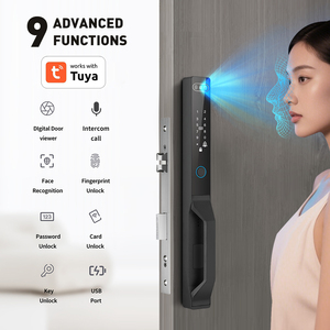 Serratura Intelligente per Porta in Alluminio Impermeabile con App Tuya, Cornice Sottile, Riconoscimento Facciale, 85mm, Senza Chiave, per Porte Scorrevoli, con Impronta Digitale - Product Image 2