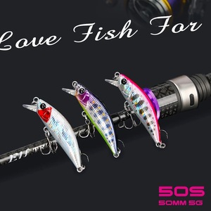 Señuelo de pesca duro Intruder 50S de 50 mm y 5 g, tipo Minnow hundible para pez mandarín, cebo para aguas medias - Product Image 2