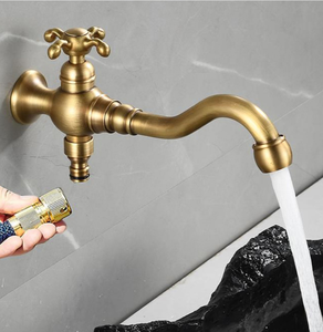<span class=keywords><strong>Robinet</strong></span> en laiton à double poignée avec commande tactile et <span class=keywords><strong>d</strong></span>ébit contrôlé pour salle de bain <span class=keywords><strong>d</strong></span>'hôtel, usage extérieur, mural, avec douchette extractible et tuyau <span class=keywords><strong>d</strong></span>'<span class=keywords><strong>arrosage</strong></span> - Product Image 3