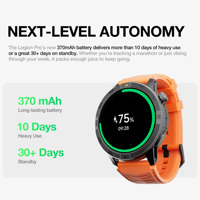 Reloj Inteligente W1 Pro con GPS, Mapa sin Conexión, Resistente al Agua 5ATM IP68, Llamadas por Bluetooth, 370mAh, 2025, para Hombre y Mujer
