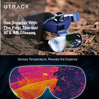 Caméra AI Affichage de lunettes AR Caméra infrarouge pour lunettes de protection en verre thermique Caméra d'imagerie thermique portable Endoscope de vision nocturne 48MP