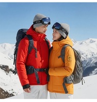 Veste d'hiver imperméable matelassée pour homme, style streetwear, épaisse, avec fermeture éclair longue, réversible, service OEM