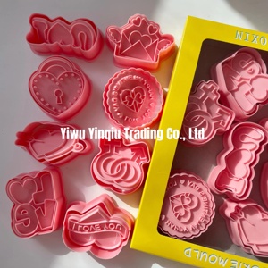 <span class=keywords><strong>Emporte</strong></span>-pièces sur le thème de la Saint-<span class=keywords><strong>Valentin</strong></span>, 8 pièces/ensemble, en plastique, cœur, amour, moule à biscuits en pâte à sucre - Product Image 3
