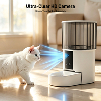 Distributeur automatique de nourriture intelligent WiFi 4L grande capacité pour animaux de compagnie, contrôle par application, distribution programmée et quantitative, portable et moderne