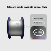 Câble de fibre optique monomode YOFC G652D G657A1 G657A2 0,25 mm 0,43 mm Fibre optique nue en quartz pour communication, colorée, 50 km 60 km