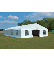 Haute qualité 9x12 mètres luxe tente de fête en plein air étanche PVC poteaux en aluminium deux chambres capacité 2 personnes pour une utilisation estivale