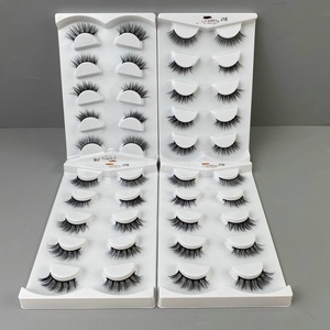 ขนตาปลอมแบบเส้นใยสังเคราะห์ 3 มิติ แบบหนาบาง ปรับแต่งได้สำหรับชุดขนตาปลอมแบบเต็มแถบ - Product Image 2