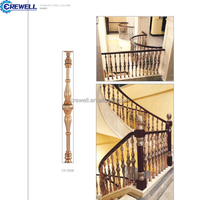 Main courantes d'escalier de style minimaliste moderne, matériau en aluminium durable, sécurité d'escalier intérieure, main courantes d'escalier