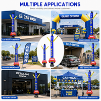 Mannequin gonflable pour lavage auto, figurine dansante avec souffleur, idéal pour la publicité extérieure dans les ateliers d'entretien automobile