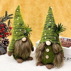 Decoración Navideña <span class=keywords><strong>de</strong></span> Peluche Hecha a Mano, Santa Claus Tejido, Tomte Escandinavo Ecológico con Base Ponderada para <span class=keywords><strong>Mesa</strong></span> <span class=keywords><strong>de</strong></span> <span class=keywords><strong>Navidad</strong></span> - Product Image 1