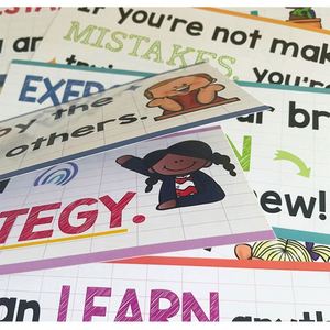 Affirmations quotidiennes inspirantes, motivation, encouragement à la pleine conscience, croissance, mentalité positive, cartes d'affirmations positives pour enfants - Product Image 5