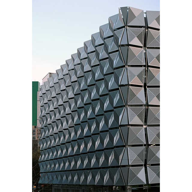 round Perforation Metal Mesh for External Cladding Curtain Wall Facade ...