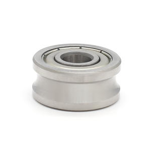 Fournisseur de roulements à billes à gorge profonde non standard LR50/8-2RZZ, poulies métalliques à gorge en U, vente en gros, 8*24*11mm - Product Image 4