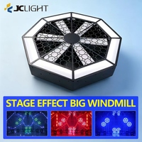 200w Dj Bar Led grand moulin à vent scène fond matrice lumière rvb lavage + Flash matrice rétro scène ventilateur rotatif lumière Dmx
