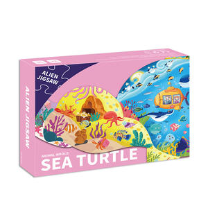 <span class=keywords><strong>Puzzle</strong></span> éducatif en forme d'animal irrégulier, dinosaure, baleine, dauphin, <span class=keywords><strong>puzzle</strong></span> personnalisé avec boîte rigide personnalisée pour enfants et adultes - Product Image 3