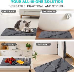 Tapis de bain écologiques en diatomite à séchage rapide, vente en gros, best-seller - Product Image 3