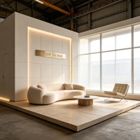 Maison conteneur modulaire préfabriquée moderne avec canapé