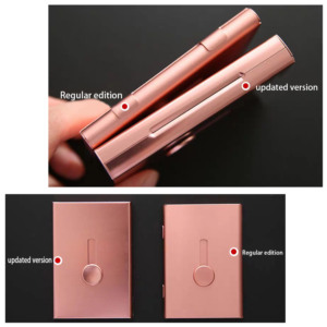 Boîte de cartes de visite en aluminium, boîtier de <span class=keywords><strong>luxe</strong></span> pop-up pour hommes, logo personnalisé, bouton poussoir, <span class=keywords><strong>porte</strong></span>-cartes de visite, 1 pièce - Product Image 6