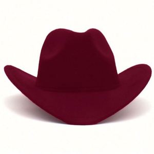Sombrero de Vaquero con Borde Enrollado Tridimensional, Estilo Europeo y Estadounidense, para Todas las Estaciones, Moda para Exteriores - Product Image 3