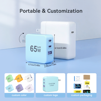 Adaptateur de chargeur mural rapide 45W 65W 100W 160 W, tout-en-un, port USB-C, pour Xiaomi, iPhone, Samsung, ordinateur portable et téléphone mobile; chargeurs PD GaN.