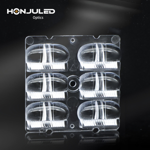 HONJU 5050 LED Street Light Module T1M Lente óptica PMMA Material Quadrado Padrões Asféricos Plano-Convexo para PC Led Light