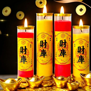 <span class=keywords><strong>Candela</strong></span> Rituale Grande per la Prosperità, <span class=keywords><strong>Candela</strong></span> Portafortuna Senza Fumo in Cera Vegetale Naturale, <span class=keywords><strong>Candela</strong></span> Lunga per Altare per Benedizioni Energetiche e Ricchezza - Product Image 4