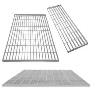 Heavy Duty 19W4 Aluminium Catwalk Deck Floor Steel Bar Caillebotis Drain Trench Cover Prix pour la plate-forme de passerelle