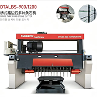 Machine de découpe automatique de pierres de bordure multi-disques pour le traitement des pierres de bordure de routes en granit et marbre