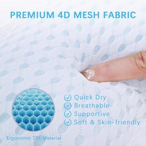 Cuscino ergonomico per vasca da bagno in TPE con 4D in Mesh vasca da bagno cuscini per il collo e la schiena per il Comfort del bagno - Product Image 6