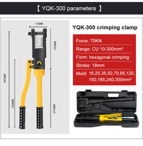 Tang hidrolik YQK-300, profesional, Kit alat pengeriting untuk konstruksi komunikasi daya dan pemeliharaan <span class=keywords><strong>Terminal</strong></span> kawat kabel - Product Image 5