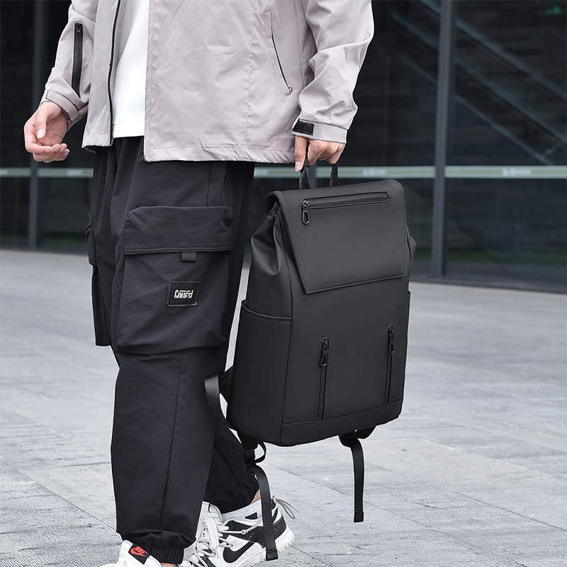 New Unisex Large Capacity Backpack Fashion Business Computer Bag Zipper ...