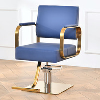 Chaise de salon de coiffure moderne en or rose à prix avantageux, équipement de salon de coiffure, chaises de barbier pour salon de beauté