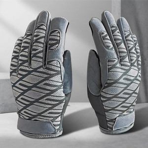 미끄럼 방지 손바닥 손가락 보호대 통기성 터치스크린 기계 작업용 라이딩용 유연한 보호 안전 장갑 - Product Image 1