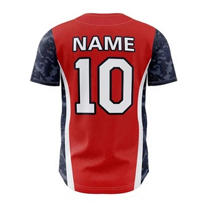 Maillot de baseball personnalisé respirant grande taille pour équipe sportive, sublimation, 100 % polyester, haute qualité, vente en gros - Product Image 3