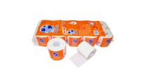 Papier toilette personnalisé avec logo amusant, marque de papier toilette, pâte à papier vierge